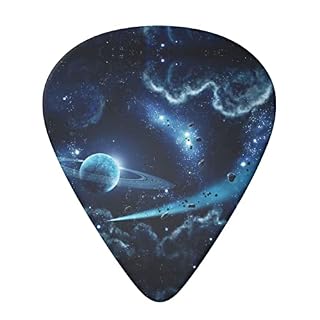 Moon Stars And Planets Lot de 6 médiators pour guitare acoustique, guitare électrique, basse, ukulélé – fins, moyens et… - Les Beatles, Paul McCartney, John Lennon, RIngo Starr, George Harrison Moon Stars And Planets Lot de 6 médiators pour guitare acoustique, guitare électrique, basse, ukulélé – fins, moyens et… – Image 3