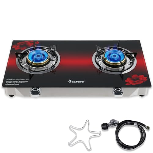BesNerg Propane Stove 2 Burner Gas Stove, 28800 BTU High-Eff