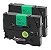 Produktbild 2x Schriftband für Brother TZe-721 schwarz auf grün 9mm breit x 8m Länge kompatibel zu TZ721 P-Touch 1000W 1830 2730 D200 7100 2100 2030 1830 7600 VP 2430 1230 9700 PC 1090 2470 1290 1010 1080 1830 E100 P700 H75S H105