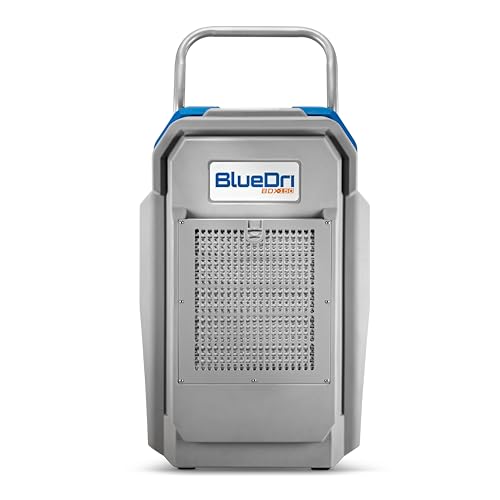 Image of BlueDri BDX-150 175PPD Industrial Commercial LGR Dehumidifier with 25-Foot Drain Hose for Job Sites, Coverage area of 15,000 Cubic Feet, Water Damage Restoration Equipment, Blue