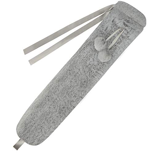 Lange Wärmflasche - 2 L Wärmflaschen mit Bezug Kann an Hals und Taille Befestigt Werden, Weiche Flaum, Bequem, Sicherheit, Wärmehaltung Gute