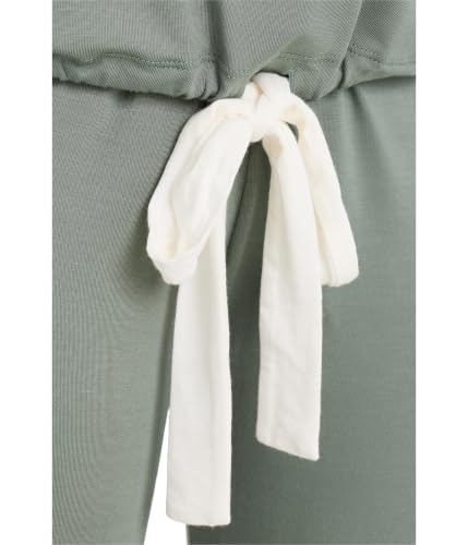 Image of Eberjey Womens, Gisele TENCEL Modal Slouchy PJ Set, Desert Sage /Ivory, X-Small