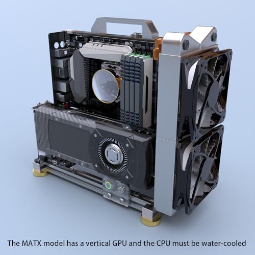 PC Chassis Desktop Computer Open Case Well Cooled Chassis Aluminum Material Test Bench includes Type-C Support Motherboard (MATX) - Thumbnail 3