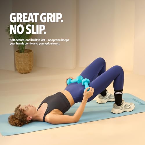 Image of Boldfit Adjustable Dumbbell Set for Men & Women,Rubber Coated Dumbbells with Anti-Slip Steel Handle,Compact, Space-Saving Home Gym Equipment for Strength Training & Weightlifting Full Body Workouts