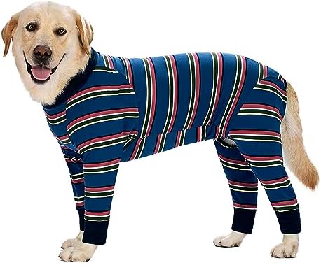 Axcimond Dog Recovery Suit for After Surgery Female/Male Post-Operative Dog Onesie Post Spay Neuter Dog Bodysuit After Surgery Dog Surgical Suit Abdominal Wounds Protector Cone E-Collar Alternative
