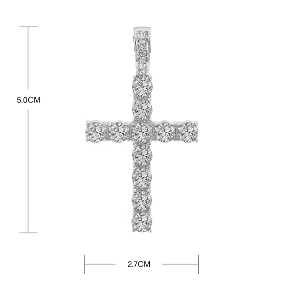 Ägyptisches Ankh Kruzifix Halsketten Anhänger Choker Kette Halskette Frauen Hip-Hop Schmuck Tennis Kette Geschenk für Jungen Mädchen