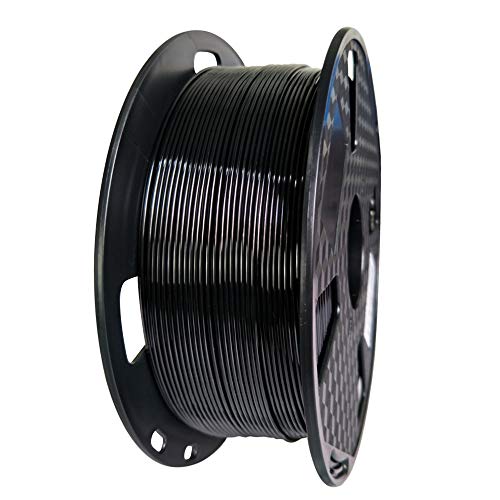 Image of Black PETG Pro Filament 1.75 mm 1KG 3D Printing Filament 2.2lbs Spool 3D Printer Material Fit Most FDM Printer Easy to Print CC3D Black Color