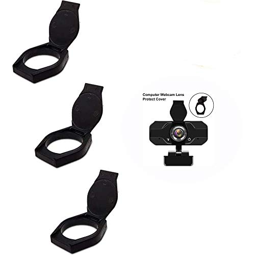 Webcam Lens Cover, 3 Pack Webcam Privacy Shutter Protects Lens Cap Hood Cover with Strong Adhesive, Protecting Privacy and Security for Logitech HD Pro Webcam C920 & C930e & C922X