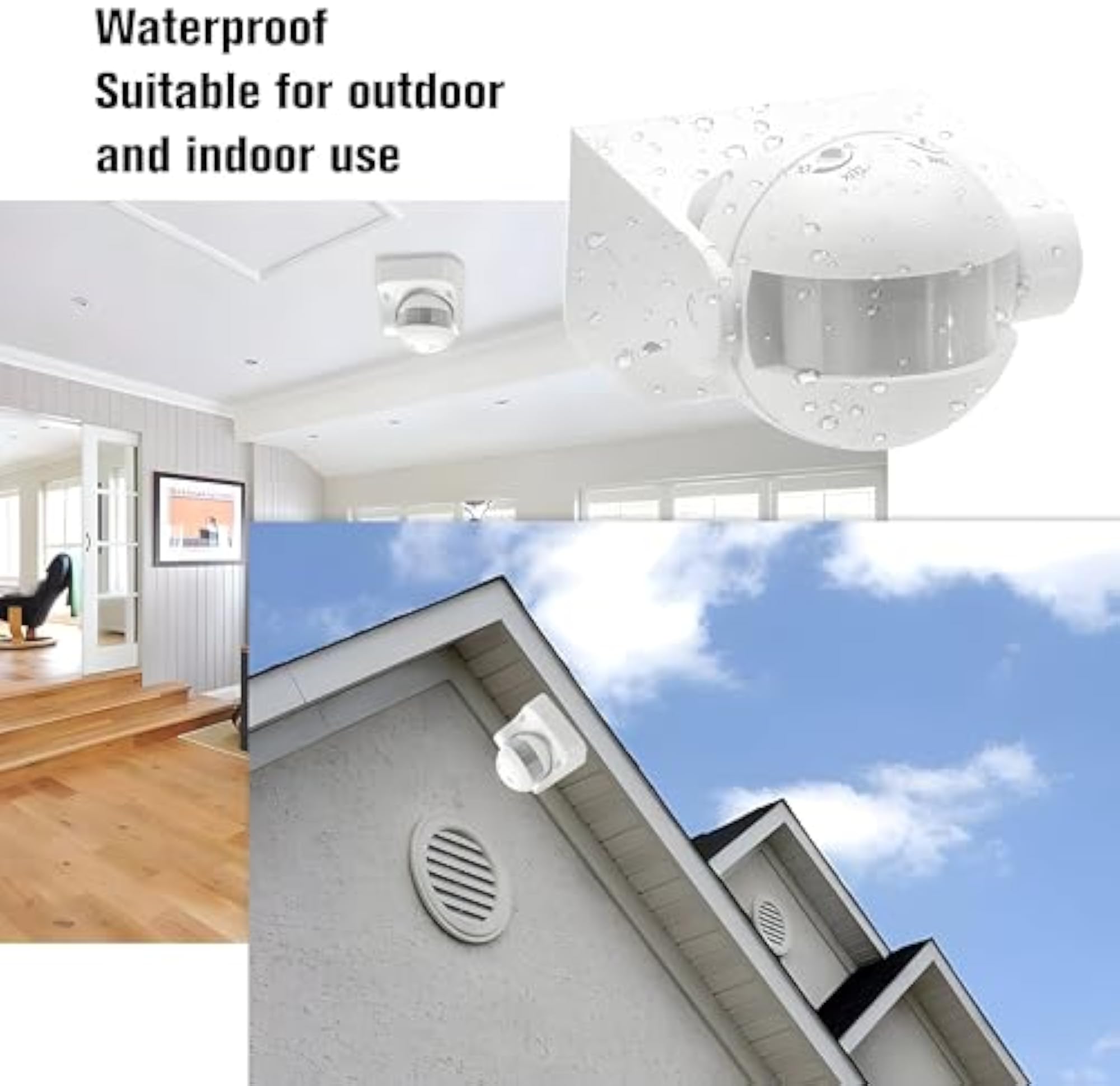 PIR Sensor Motion Detector, Wall Mounted