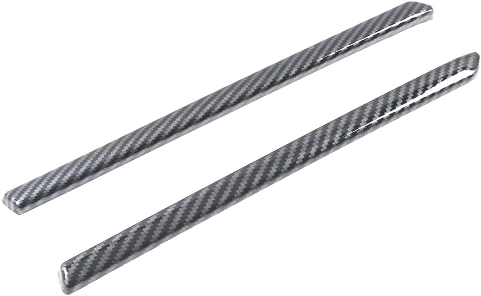 Car Accessories Front Middle Grille Center Grille Inserts Cover Trims ABS 2PCS, Compatible with Toyota 4Runner TRD Pro 2020 2021 2022 (Carbon Fiber Grain)