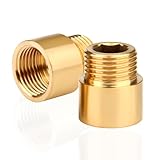 [Matériau de haute qualité] La rallonge de robinet est fabriquée en laiton de haute qualité et le diamètre du tube de 26 mm est plus épais, plus solide, plus durable et plus résistant à la corrosion que les autres produits du même type.