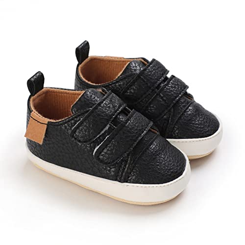 Image of Clowora Baby Boys Girls Shoes Non-Slip Rubber Sole Sneakers Infant First Walking Toddler Crib Shoes Newborn Loafers Flats.