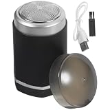Homoyoyo Tragbarer USB Aufgeladener Kleiner Elektrorasierer Herren Kompakter Reiserasierer mit Verschleißfestem Folienkopf Abnehmbar und Waschbar für Unterwegs und Reisen