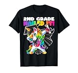 Dabbing Unicorn 2nd Grade Graduation Cap Gown Gift Girls T-Shirt