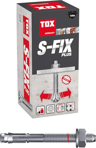 TOX Bolzenanker M S-Fix Plus M6 x 70/12 mm 100 Stück 04210102 Verzinkt