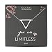 EFYTAL Inspirational Gifts for Women, Sterling Silver Triangle Necklace, Graduation Jewelry Gift for New Grad