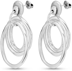 UNOde50 HIPSTER Earrings, Sterling Silver-Plated, Push-Back