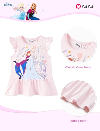 Image of Disney Minnie Mouse Frozen Princess Marvel Toddler Girls Clothes Long Sleeve Sweatshirt + Leggings 2pcs Outfits Set 2-6Y