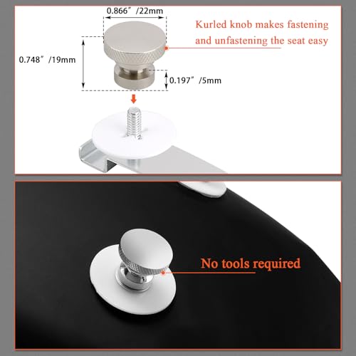 Image of FOVPLUE Rear Fender Studplate with 1 /4-20 Thread Seat Mount Nut Assy for Harley Touring Softail 1999-2024,for CVO Road Glide Road King Electra Glide Street Glide Fat Bob Fat Boy Low Rider Street Bob