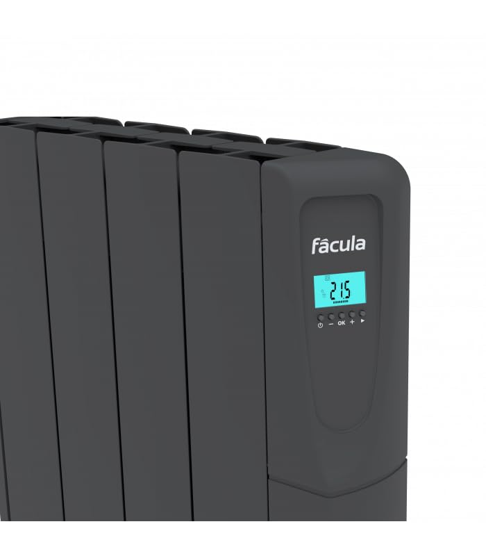 Fácula - Emisor Fluido ZGRAF 1000w | Programación diaria/sem | Ventanas abiertas | Fácil manejo | Bloqueo de teclado