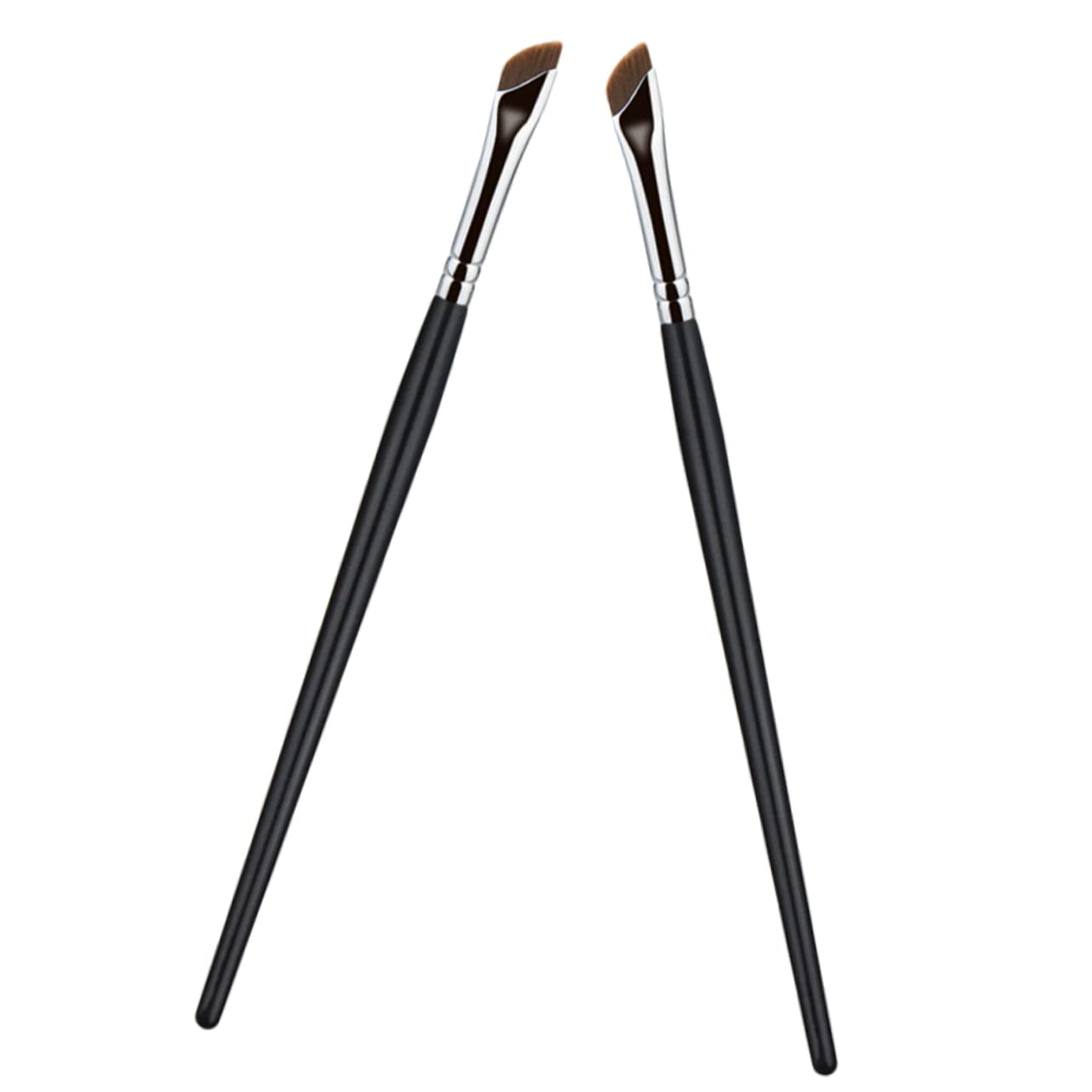 Beavorty Set Di 5 Pennelli Per Il Trucco Ergonomici Pennello Per Eyeliner Angolato Per Principianti 2 Pezzi * 5
