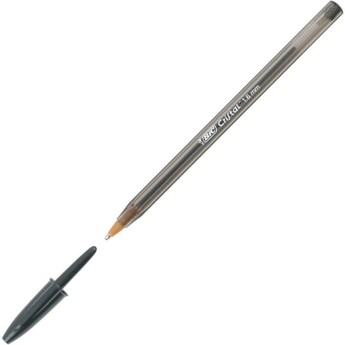 Large Ballpoint Pens, Every-Day Biro Pens with Wide Point (1.6 mm), Ideal for School, Black Ink, Pack of 50