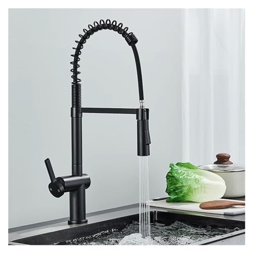 Robinet de cuisine noir mat au design moderne et finition durable - 5