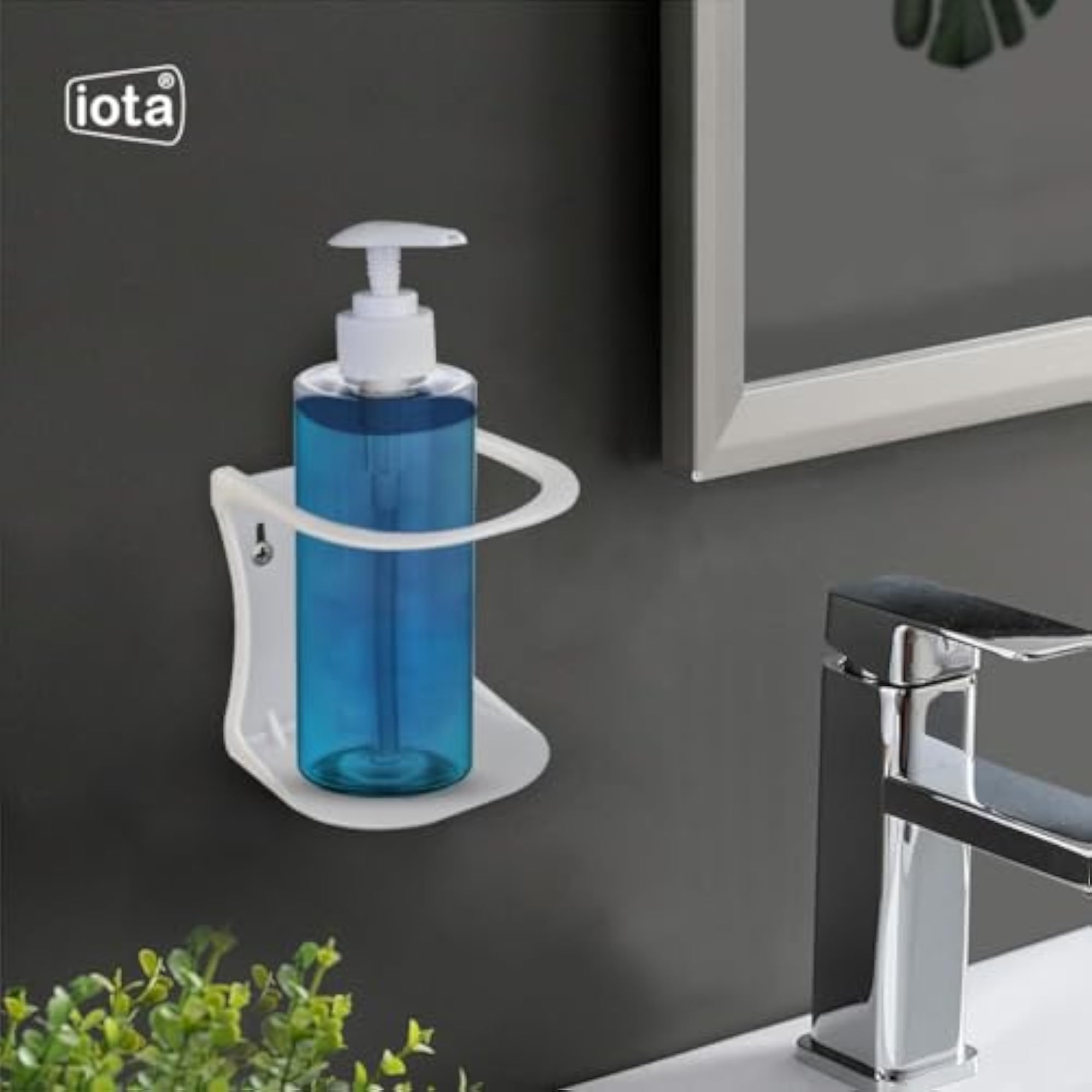 Plastic Multi Utility Wall Hanging Stand for Bathroom