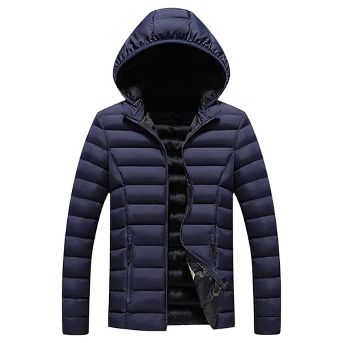 Doudoune de ski avec fermeture éclair manteau matelassé léger bleu