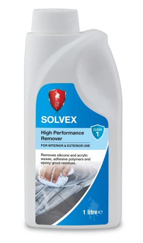 LTP Solvex - High performance remover of silicone, acrylic waxes, adhesive polymers and epoxy grout residues (1Litre)