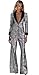 Sequin Suits for Women 2 Pieces Plum V Neck Blazer Pant Suit Set for Party Night Long Sleeve Fashion Womens Suit Plus Size XXL-Large