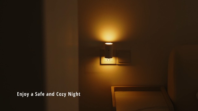 Image of VOLISUN Night Lights Plug into Wall, Dimmable LED Nightlight with Dusk to Dawn Light Sensor, 0-100LM Adjustable Brightness, 3 Color Temperatures, Smaller Plug Black 2 Pack for Hallway,Bedroom,Bathroom