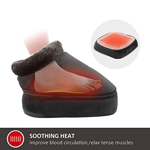 Snailax 3-In-1 Foot Warmer And Vibration Foot Massager & Back Massager With Heat,Fast Heating Pad & 5 Massage Modes, Feet Warmers For Women,Men For Plantar Fasciitis Relief #TOP2