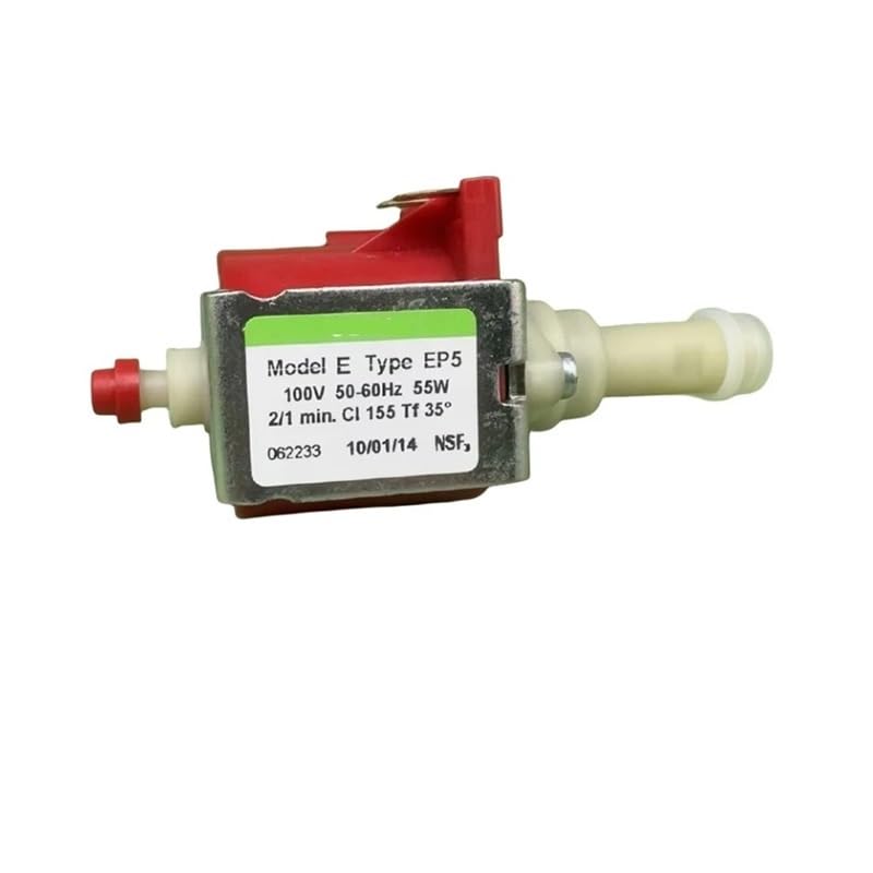 POWTAXBJGD EP4/EP5 High Pressure Electromagnetic Pump AC 100V 50-60HZ 55W Coffee Machine Solenoid Water Pump Plunger Pump(Model E Type EP5)