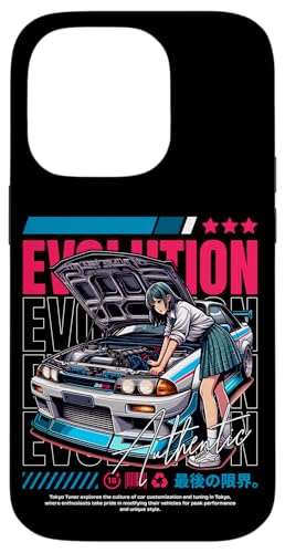 Coque pour iPhone 14 Pro JDM Tokyo Japon Drift Race Tuning Retro Vintage Graphic