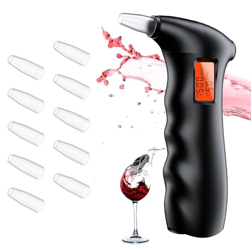 aiMaKE Alkoholtester, Alkoholtester Polizeigenau, Hochpräziser Promillemessgerät mit 10 Mundstücken, Professioneller Alkoholmessgerät für Privaten Gebrauch zu Hause aiMaKE Alkoholtester, Alkoholtester Polizeigenau, Hochpräziser Promillemessgerät mit 10 Mundstücken, Professioneller Alkoholmessgerät für Privaten Gebrauch zu Hause