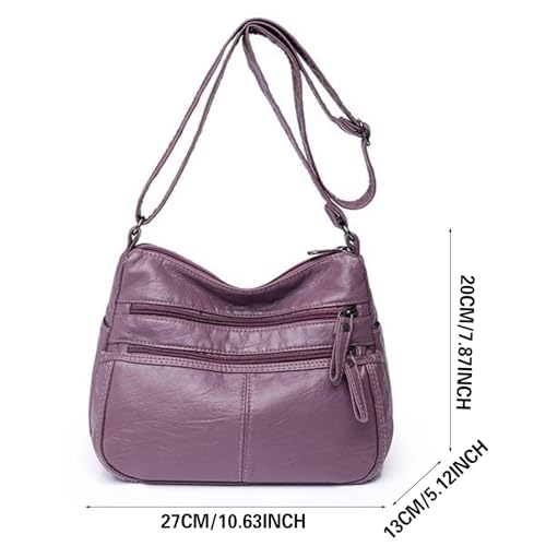 Double poche zippée pour ce portefeuille léger et sac messager rétro