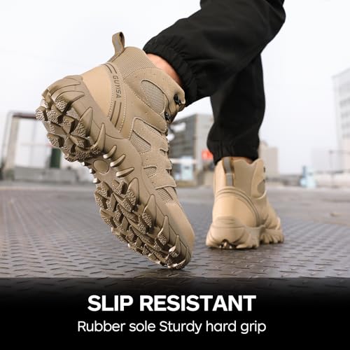 Image of Steel Toe Shoes for Women and Men, Lightweight Safety Work Shoes, Puncture Resistant Cushioned Low Top Work Sneakers for Warehouse Factory Construction
