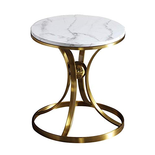 Home&Selected Furniture/Nordic Round Marble Side Table Living Room Gol
