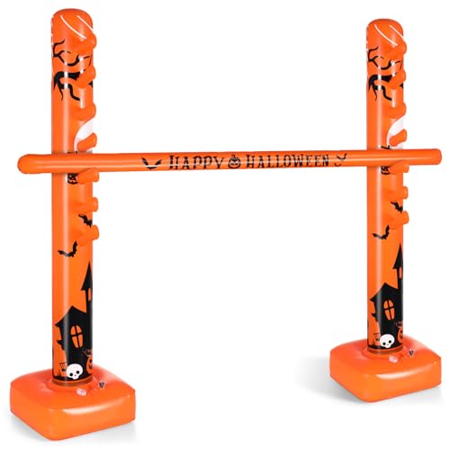 Kitticcino Halloween Inflatable Limbo Game, Party Lawn Decor | Ghost Witch Pumpkin Inflatable Game for Indoor or Outdoor Parties, Carnival Games and Halloween Events
