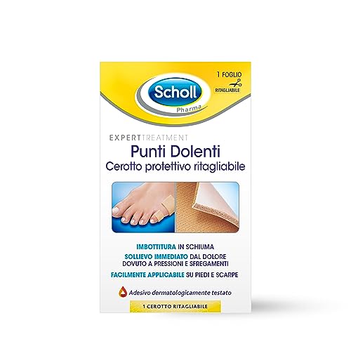 Scholl Cerotto Protettivo Ritagliabile per Punti Dolenti, Cerotto per Calli e Duroni