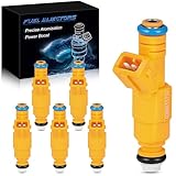 YZHIDIANF Upgraded Fuel Injectors 0280155710 Fit For:-Jeep 1991-1995 1997 1998 Wrangler 1989-1998 Cherokee 1993-1998 Grand Cherokee Comanche 4.0L 4 Holes (6 PCS)