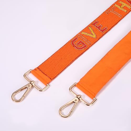 Image of NLCAC Beaded Purse Strap Replacement Crossbody Bag Strap Mardi Gras Valentines Day Holiday Crossbody Strap for Bags