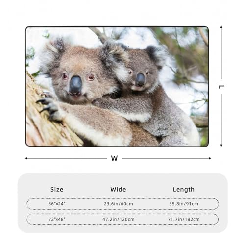 Tapis koala super doux imprimé haute définition EdWal - 4