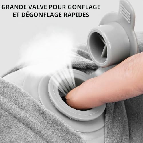 Coussin De Voyage Avion : Oreiller Gonflable de Voyage,2 Sets Coussin Voyage Ergonomique,Compac... – Image 2