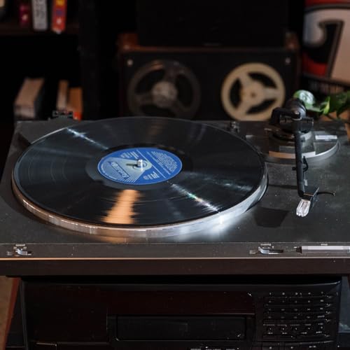 Tocadiscos de vinilo vintage SECFOU para ambientar tu salón con música 4