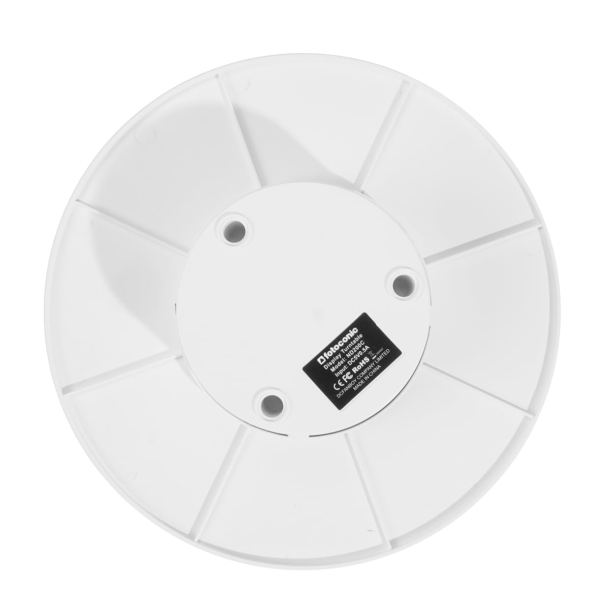 Fotoconic Présentoir rotatif motorisé de 20 cm, base rotative à 360°, capacité de charge de 5 kg, pour photographie, artisanat, bijoux, jouets (NC200C)