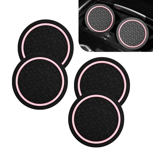 4PCS Portavasos de Silicona Automotriz Antideslizante miniatura 1