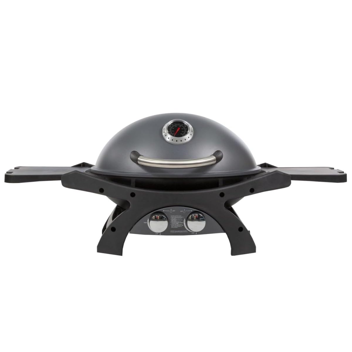 PIT BOSS - Barbecue Gas 5.2KW 2 Griglie in fonte Superficie cuisson 58 x 42.5 cm 2 Bruleurs Inox 2 Tablettes Thermomètre SPORTSMAN2