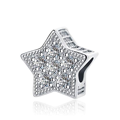 Charm de estrella colgante para pulseras abalorio cristal mujer